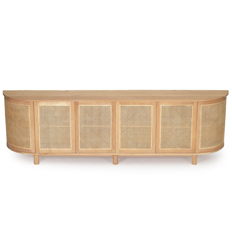 BUFFET | Rattan Curved 4 or 6 door by Cranmore Home & Co.