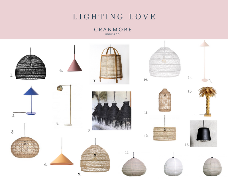 Love Lighting - A Moodboard to Inspire a Lightbulb Moment.