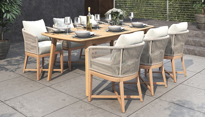 OUTDOOR DINING CHAIR | Roped Weave Dining Chair by Cranmore Home & Co.