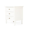 BEDSIDE TABLE | Hamptons 3 drawer weathered oak by Cranmore Home & Co.