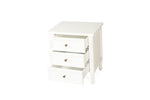 BEDSIDE TABLE | Hamptons 3 drawer weathered oak by Cranmore Home & Co.