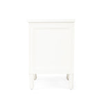 BEDSIDE TABLE | Hamptons 3 drawer white gloss by Cranmore Home & Co.