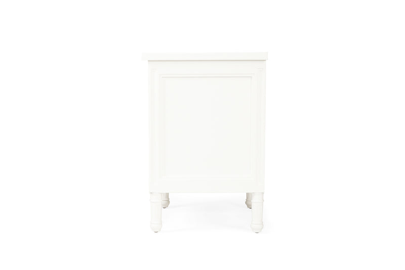 BEDSIDE TABLE | Hamptons 3 drawer weathered oak by Cranmore Home & Co.