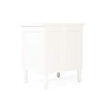 BEDSIDE TABLE | Hamptons 3 drawer white gloss by Cranmore Home & Co.