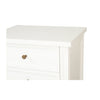 BEDSIDE TABLE | Hamptons 3 drawer white gloss by Cranmore Home & Co.