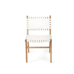 DINING CHAIR | White Woven Leather by Cranmore Home & Co. (Copy)