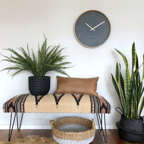 WALL CLOCK | Scarlett Charcoal by One Six Eight
