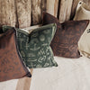 CUSHION COVER | Pathways Duffle Green/Olive by Pony Rider