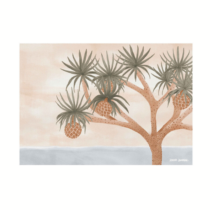 ART PRINT | Ocean Pandanus Landscape by Karina Jambrak