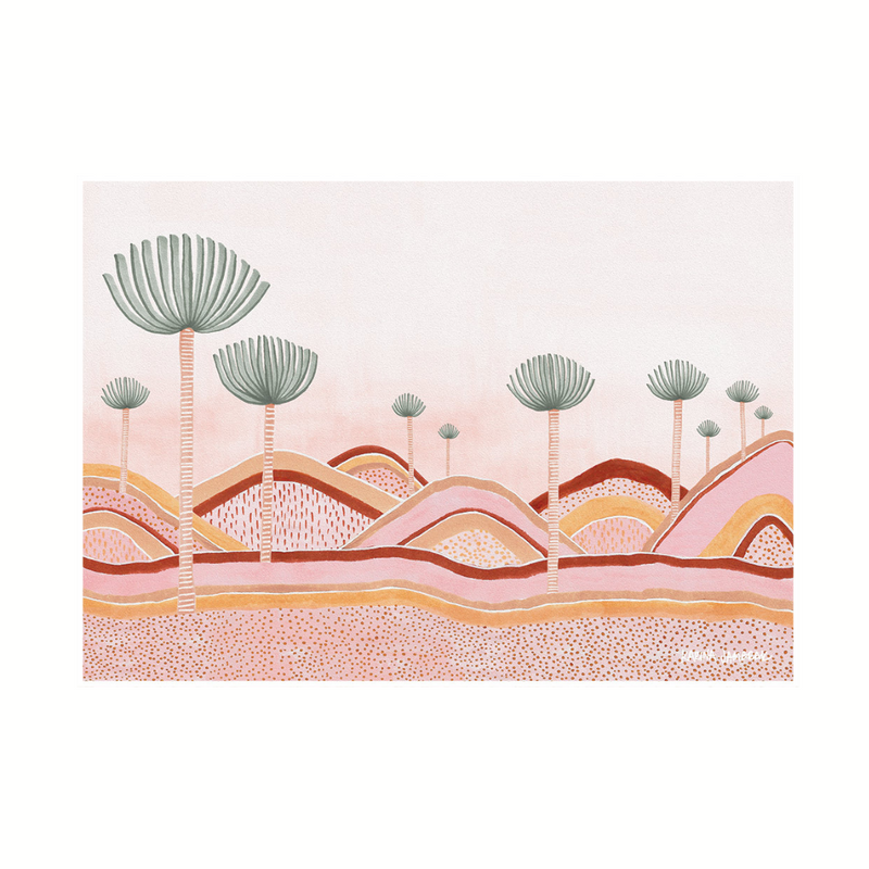 ART PRINT | Dusty Pink Dunes by Karina Jambrak