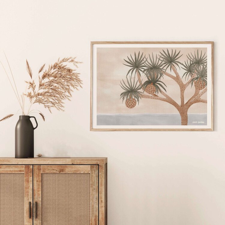 ART PRINT | Ocean Pandanus Landscape by Karina Jambrak