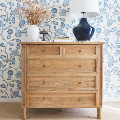 DRAWERS | Hamptons 5 drawers weathered oak by Cranmore Home & Co.