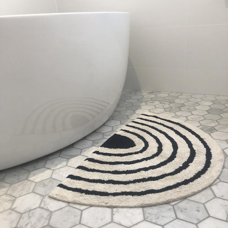 BATH MAT | Ivory and Black by OHH