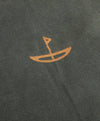CUSHION COVER | Canoe Life Liquorice w/ Monks Robe Embroidery by Pony Rider