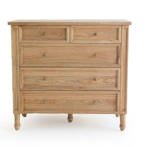 DRAWERS | Hamptons 5 drawers weathered oak by Cranmore Home & Co.