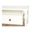 BEDSIDE TABLE | Cane (wide) white by Cranmore Home & Co.