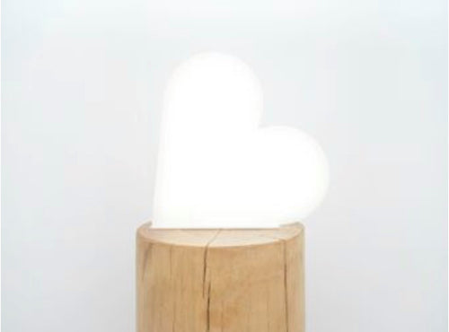 TABLE LAMP | Luna Pop Heart Blush or White Light