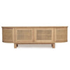 ENTERTAINMENT UNIT | Rattan Curved 4 & 6 door by Cranmore Home & Co.