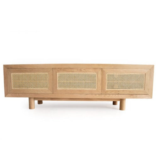 ENTERTAINMENT UNIT | Rattan Natural or White by Cranmore Home & Co.