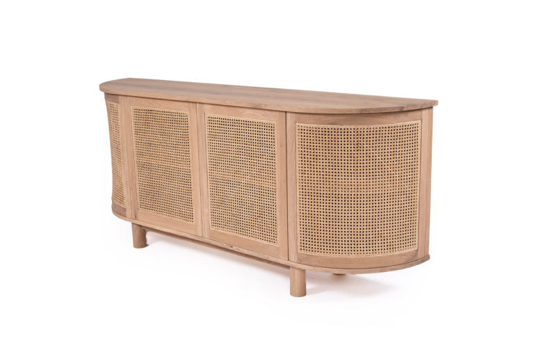 BUFFET | Rattan Curved 4 or 6 door by Cranmore Home & Co.