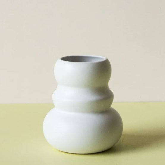 Klein Vase Matt White Small