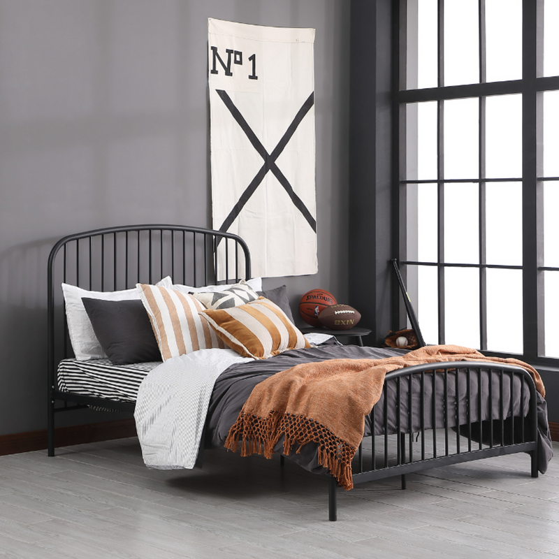 Matte black hot sale bed