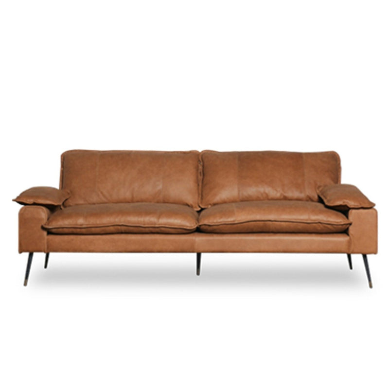 SOFA | 3 seater Vintage Brown Leather by Cranmore Home & Co.
