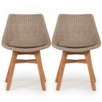 OUTDOOR DINING CHAIR | Closed Weave (Set of 2) by Cranmore Home & co.