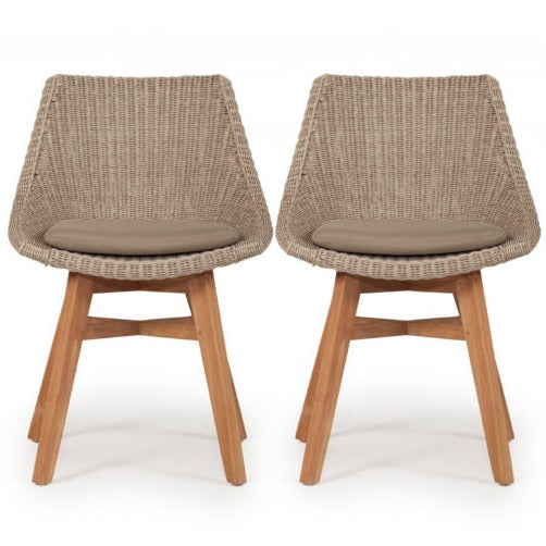OUTDOOR DINING CHAIR | Closed Weave (Set of 2) by Cranmore Home & co.