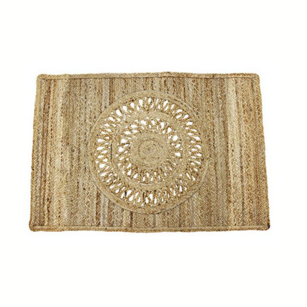 DOOR MAT | Jasi Jute Braided by Maine & Crawford