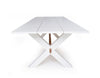 DINING TABLE | 2.4L White Cross Leg by Cranmore Home & Co.