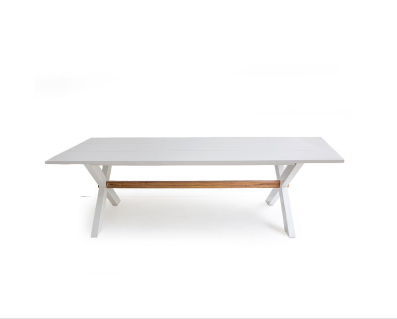 DINING TABLE | 2.4L White Cross Leg by Cranmore Home & Co.