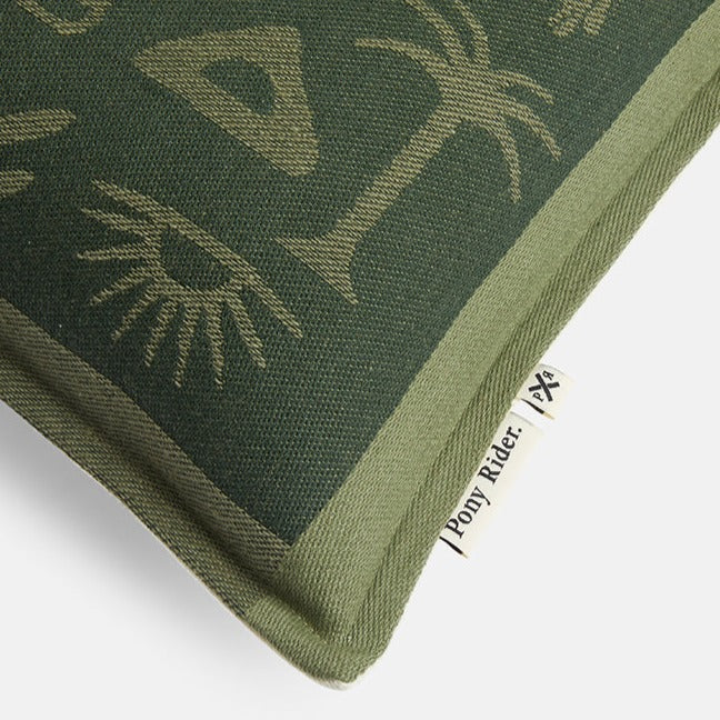 CUSHION COVER | Pathways Duffle Green/Olive by Pony Rider