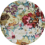 FLOOR RUG | Romance Multi Round by The Rug Collection
