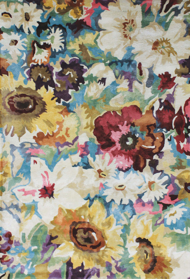 FLOOR RUG | Romance Multi Round by The Rug Collection