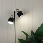 FLOOR LAMP | Ari Twin Chrome by Oriel Lighting