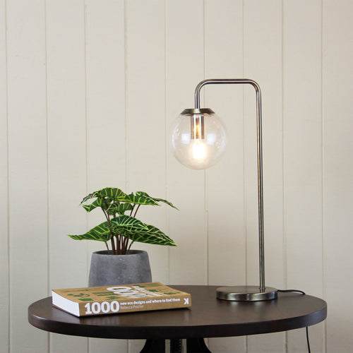 TABLE LAMP | Newton Antique Brass by Oriel Lighting