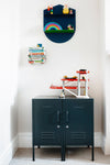 SIDE TABLE shorty design in navy by mustard made