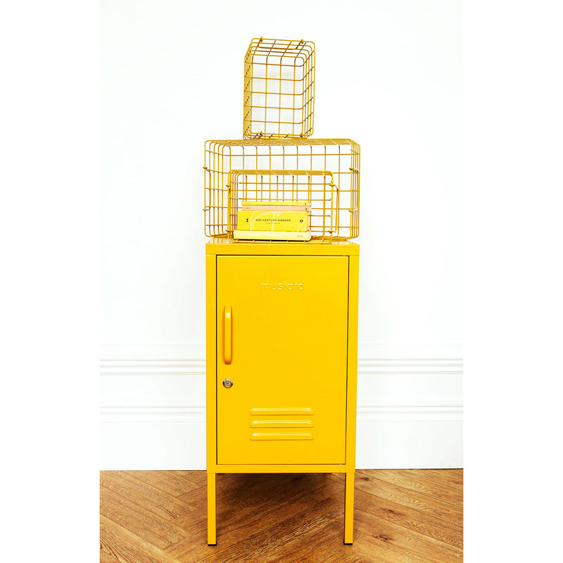 SIDE TABLE BEDSIDE shorty design in mustard by mustard made