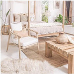 BED | Four Poster Bed in Natural by Uniqwa