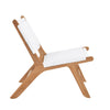 OUTDOOR OCCASIONAL CHAIR | Closed Weave White Laid Back by Cranmore Home & Co.