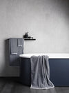 BATH TOWEL | Herringbone Black & White by L & M Home