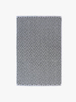BATH TOWEL | Herringbone Black & White by L & M Home