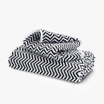 BATH TOWEL | Herringbone Black & White by L & M Home