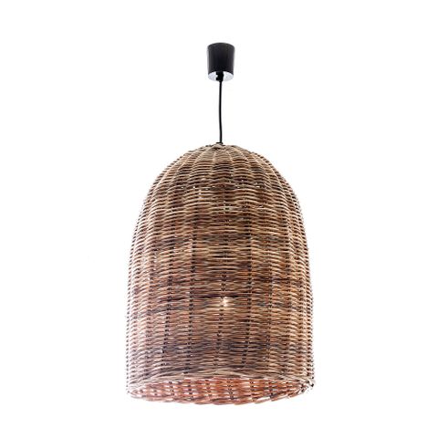 Wicker bell on sale pendant light