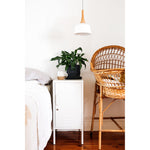 SIDE TABLE | BEDSIDE | shorty design in white - mustard made